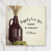 ~の後に絶え間なく成長結婚し、ホップと小麦が飛び交う フェイバータグ (正面)