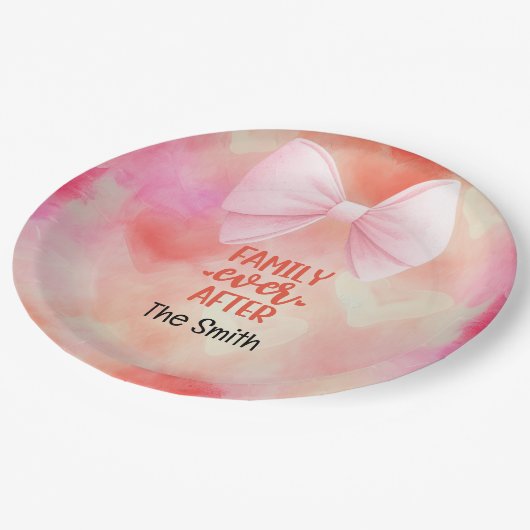 ～の後に養子縁組をする ペーパープレート (アングル)