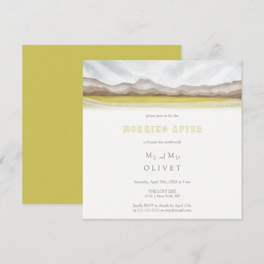 ～の後の開花の草原 招待状 (正面/裏面)