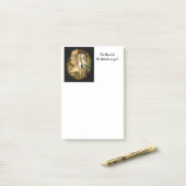 "の後ろえー私は得ます!" ポスト・イット、4 x 6 ポストイット (デスク上)