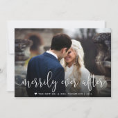 ~の後を楽しげに |の結婚写真クリスマス シーズンカード (正面)