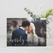 ～の後を楽しげに |の結婚写真クリスマス シーズンカード (スタンド正面)