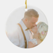 ～の後を楽しげに |の結婚写真 セラミックオーナメント (裏面)