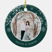 ~の後を楽しげに |の結婚写真 セラミックオーナメント (裏面)