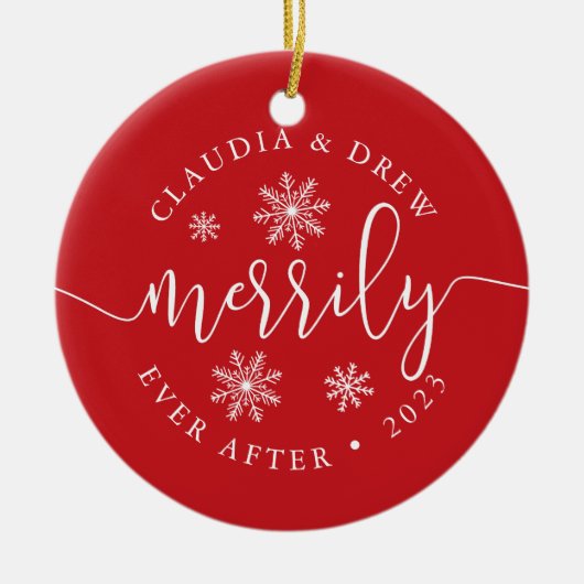 ~の後を楽しげに |両面の新規挿入 セラミックオーナメント (正面)