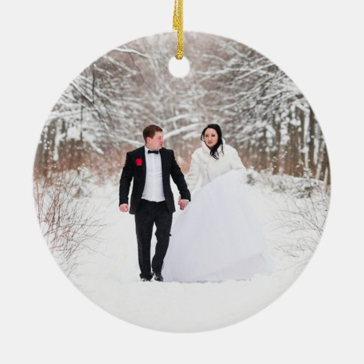 ~の後を楽しげに |両面の新規挿入 セラミックオーナメント (裏面)