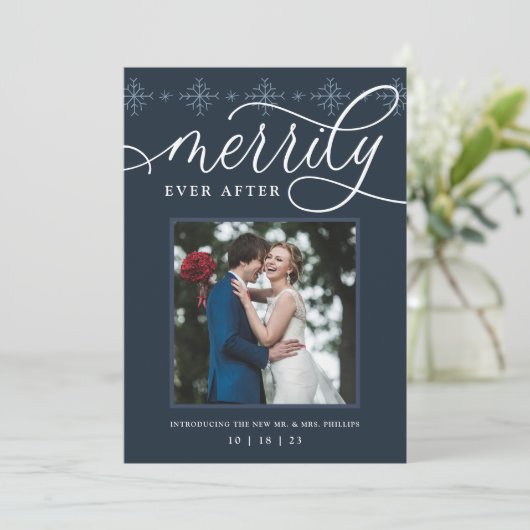 ~の後を楽しげに |休日結婚のお知らせ シーズンカード (スタンド正面)