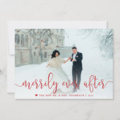 ～の後を楽しげに |新婚ホリデー写真 シーズンカード (正面)