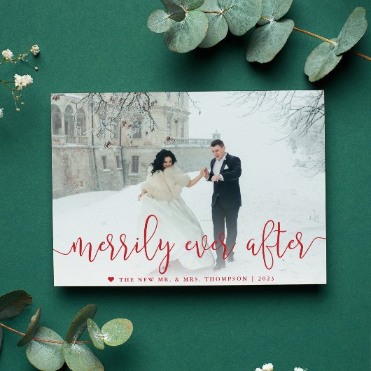 ～の後を楽しげに |新婚ホリデー写真 シーズンカード