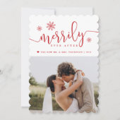 ～の後を楽しげに |新婚ホリデー写真 シーズンカード (正面)