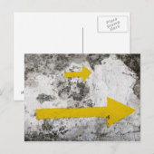 の後を追黄色い矢印はがき ポストカード (正面/裏面)