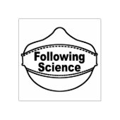 の後を追Science Mask 2x2"ゴムスタンプ ラバースタンプ (インプリント)