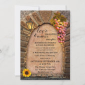 の後イタリアンずっと楽しくワインを結婚飲む 招待状 (正面)