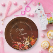 の後エレガントずっと秋フローラが楽し結婚く ペーパープレート (パーティー)