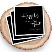 ～の後エレガントで結婚ずっと楽しく台本のナプキン スタンダードカクテルナプキン