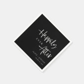 ～の後エレガントで結婚ずっと楽しく台本のナプキン スタンダードカクテルナプキン (角)