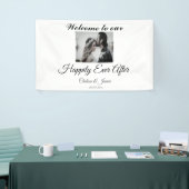 ～の後エレガントモノグラムのずっと幸せに撮影される 横断幕 (トレードショー)