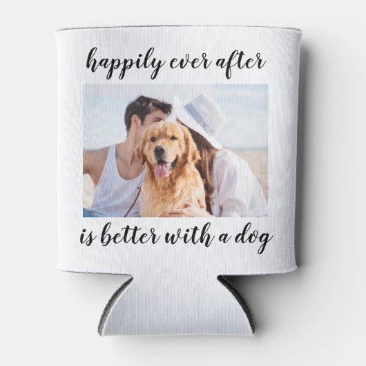 の後パーソナライズされたずっと楽しく写結婚真 缶クーラー (正面)