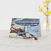 の後ホーマーWinslow (最も最高のな質)著トルネード カード (黄色い花)