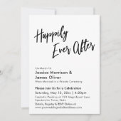 ~の後モダンずっと楽しく書をミニマルにする 招待状 (正面)