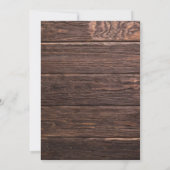 の後ユニークずっと素朴で楽し結婚い 招待状 (裏面)