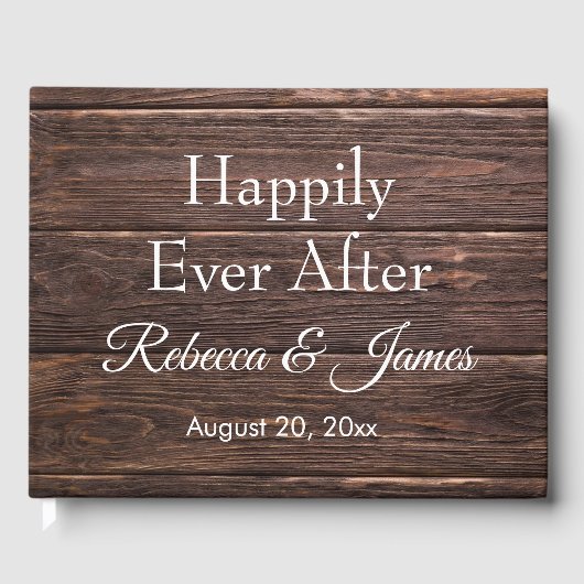 の後ユニーク素朴ずっと楽しそうにバ結婚ーン ゲストブック (正面)