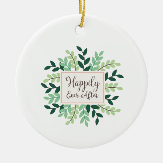 〜の後幸せに セラミックオーナメント (正面)