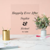 ～の後結婚ずっと幸せに歓迎される アクリルサイン (ウェディング)
