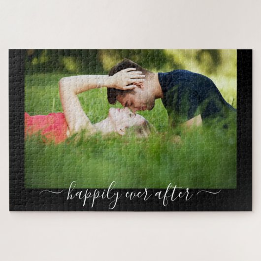 ~の後結婚ずっと幸せに続く写真ロマンス ジグソーパズル (横)