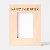 ～の後結婚に写真が幸せになる レーザー彫刻フレーム (正面)