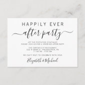 の後結婚のパーティの招待状エンクロージャカード エンクロージャーカード (正面)