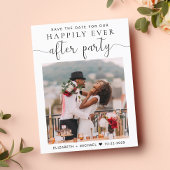 の後結婚のパーティー写真披露宴日付を保存 案内ポストカード