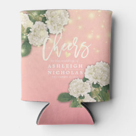 の応援結婚を愛するシックあじさいストリングライト 缶クーラー