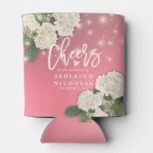 の応援結婚を愛するシックあじさいストリングライト 缶クーラー (裏面)