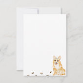 の応答結婚歓迎コルギドッグ 出欠カード (裏面)