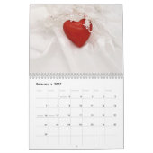 の思結婚い出のカレンダー カレンダー (2月 2027)