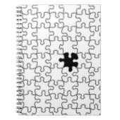 の恋しく思パズルのピース ノートブック (正面)
