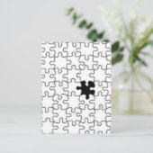 の恋しく思パズルのピース ポストカード (スタンド正面)