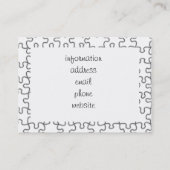 の恋しく思パズルのピース 名刺 (裏面)