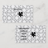 の恋しく思パズルのピース 名刺 (正面/裏面)