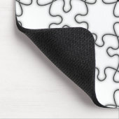 の恋しく思パズルピースの背景テンプレート マウスパッド (コーナー)