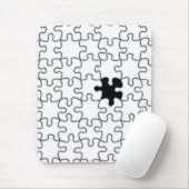 の恋しく思パズルピースの背景テンプレート マウスパッド (マウス)