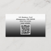 の恋しく思パズルピースQRコードテンプレート 名刺 (裏面)