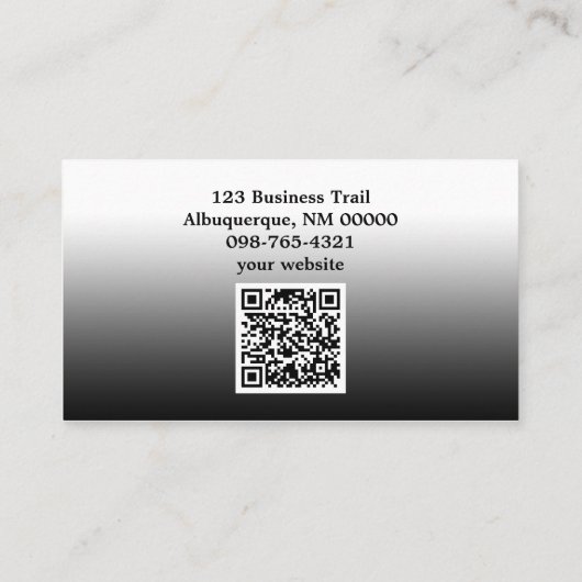 の恋しく思パズルピースQRコードテンプレート 名刺 (裏面)