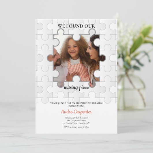 の恋しく思ピース写真の採用招待状 招待状 (スタンド正面)