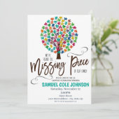 の恋しく思ピース採用お祝い招待状 招待状 (スタンド正面)