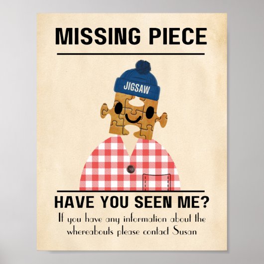 の恋しく思ピースJigsawパズルおもしろいとゲーム ポスター (正面)