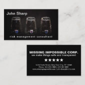 の恋しく思不可能なリスク管理おもしろいカスタム 名刺 (正面/裏面)