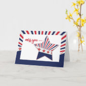 の恋しく思軍隊サービス愛国心に展開 カード (黄色い花)