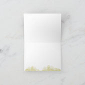 の恋しく思Chartreuse色あせた水色 ノートカード (内部)